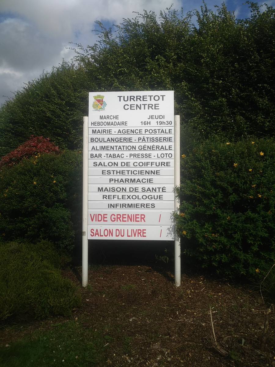Création de panneaux d'information pour la mairie de Turretot à côté du Havre 76